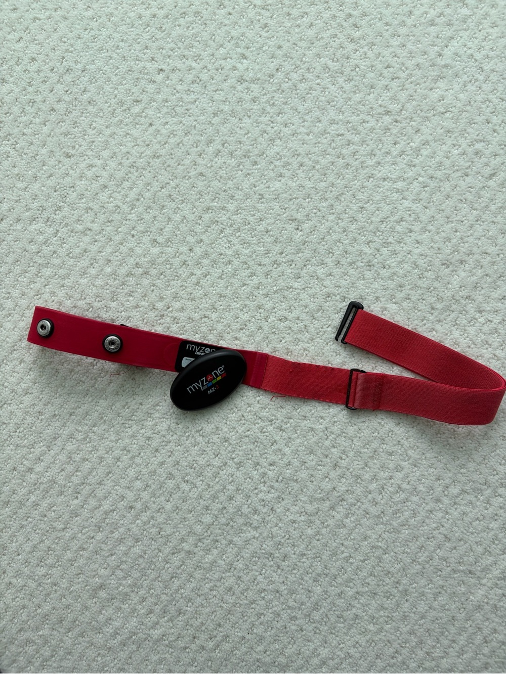MYZONE MZ-1 Red Chest Strap Heart Rate Monitor physical activity belt and fob